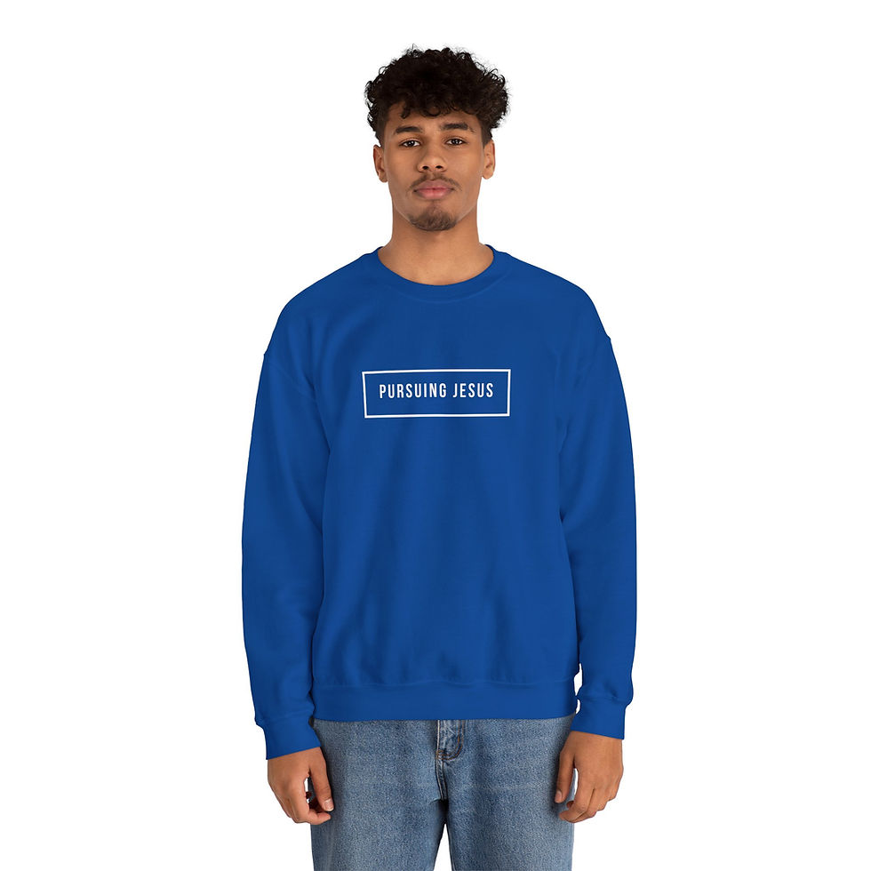 Thumbnail: Pursuing Jesus - Men's Crewneck Sweatshirt