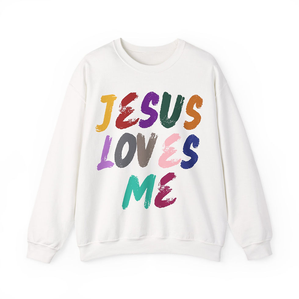 Thumbnail: Jesus Loves Me - Women's Crewneck Sweatshirt