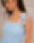 Woman in blue smocked womenswear from b2b apparel sourcing agency