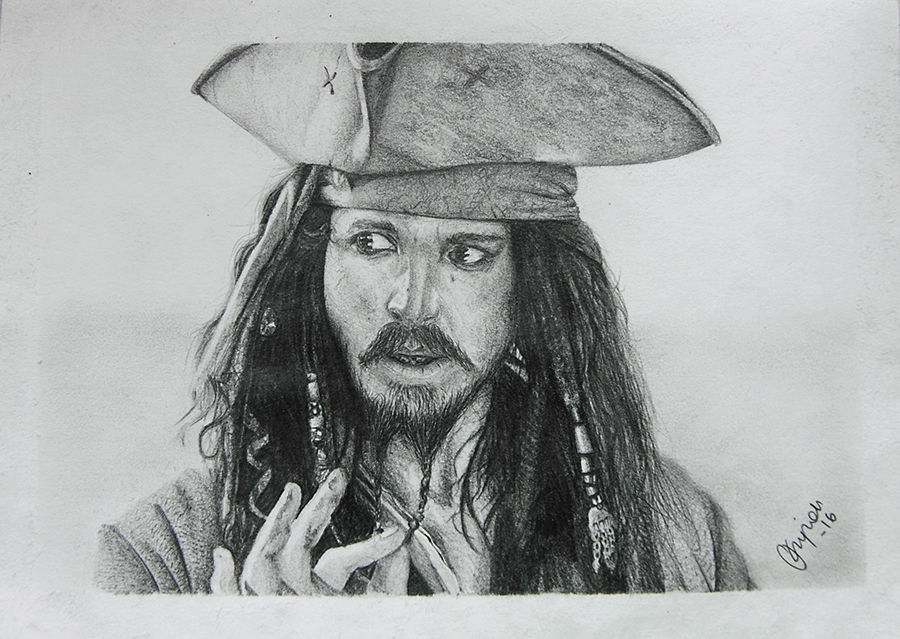 Rysunek Jack'a Sparrow'a