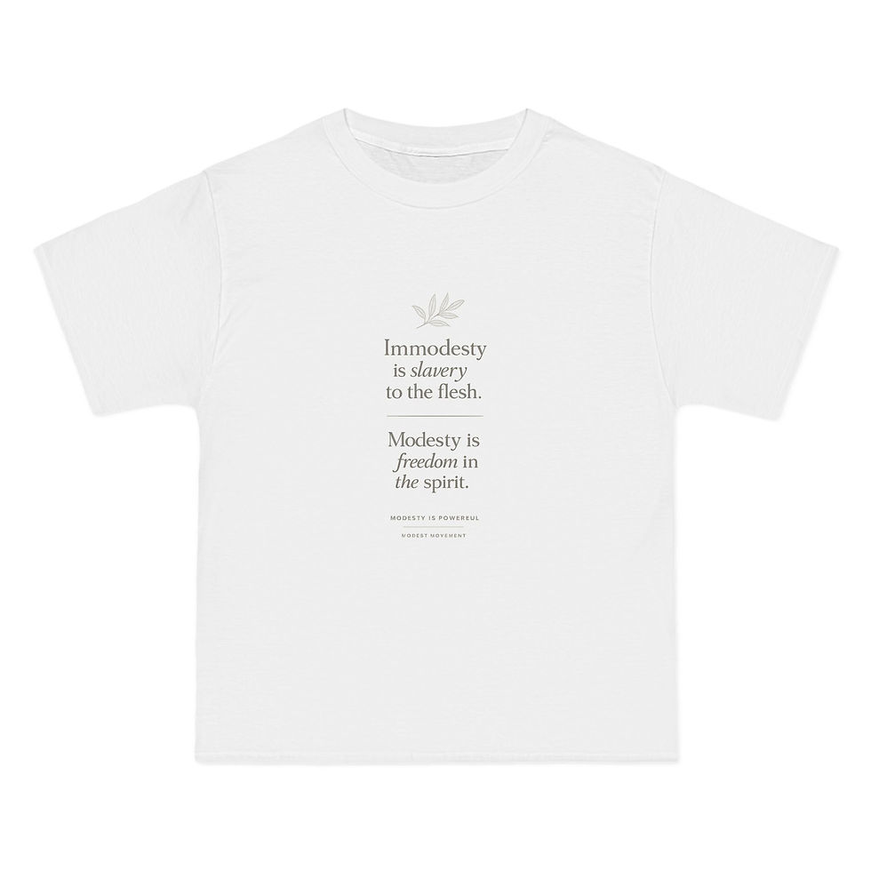 Thumbnail: a white beefy tshirt that has a christian quote