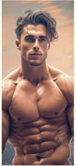 AI-generated perfect male bodies