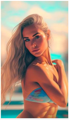AI-generated perfect female bodies