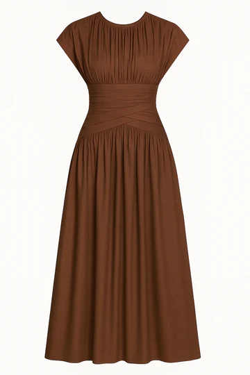 ST. MODE Junia gown brown