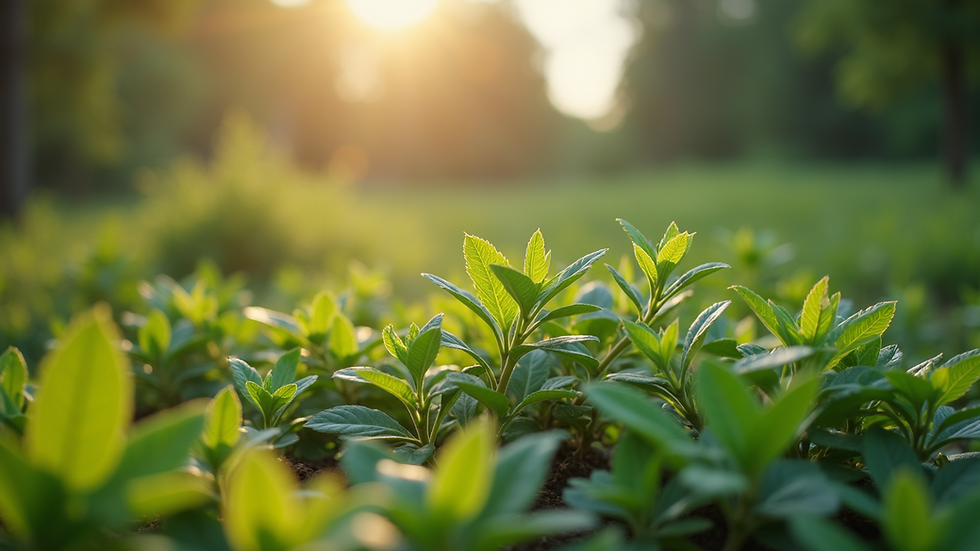 Eye-level view of sustainable business practices