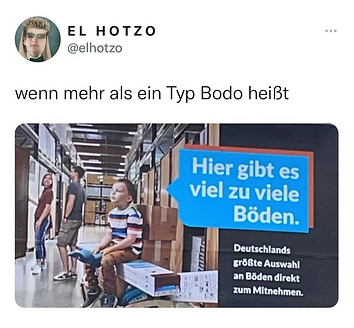 Twitter Post Bodenhaus Kampagne