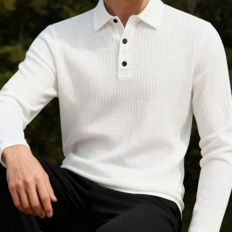 Camisa Polo Masculina- Manga Longa