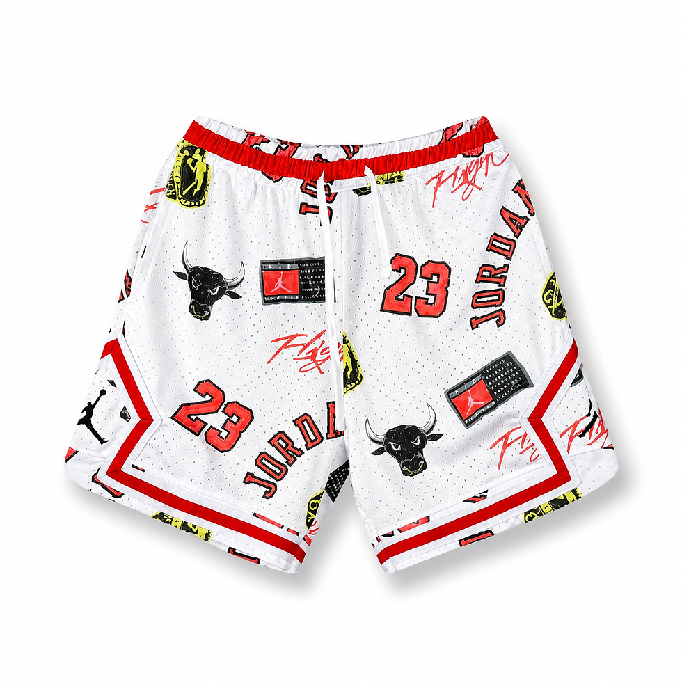 תמונה ממוזערת: Jordan Summer Set - חליפת ג׳ורדן לבנה בעיצוב גרפי