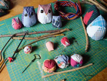 Encore des chouettes dans l'atelier ! Une famille avec 3 enfants ! Comment c'est fait ?