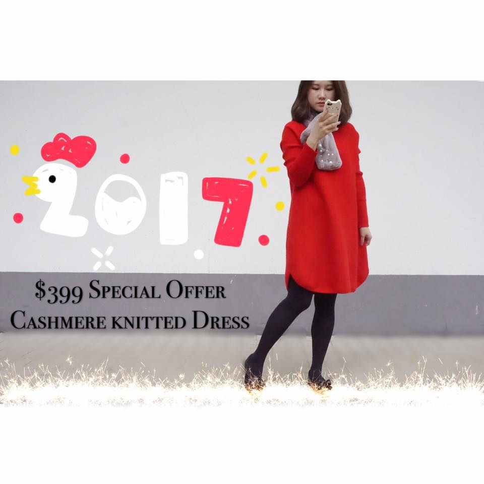 Cashmere Knitted Dress