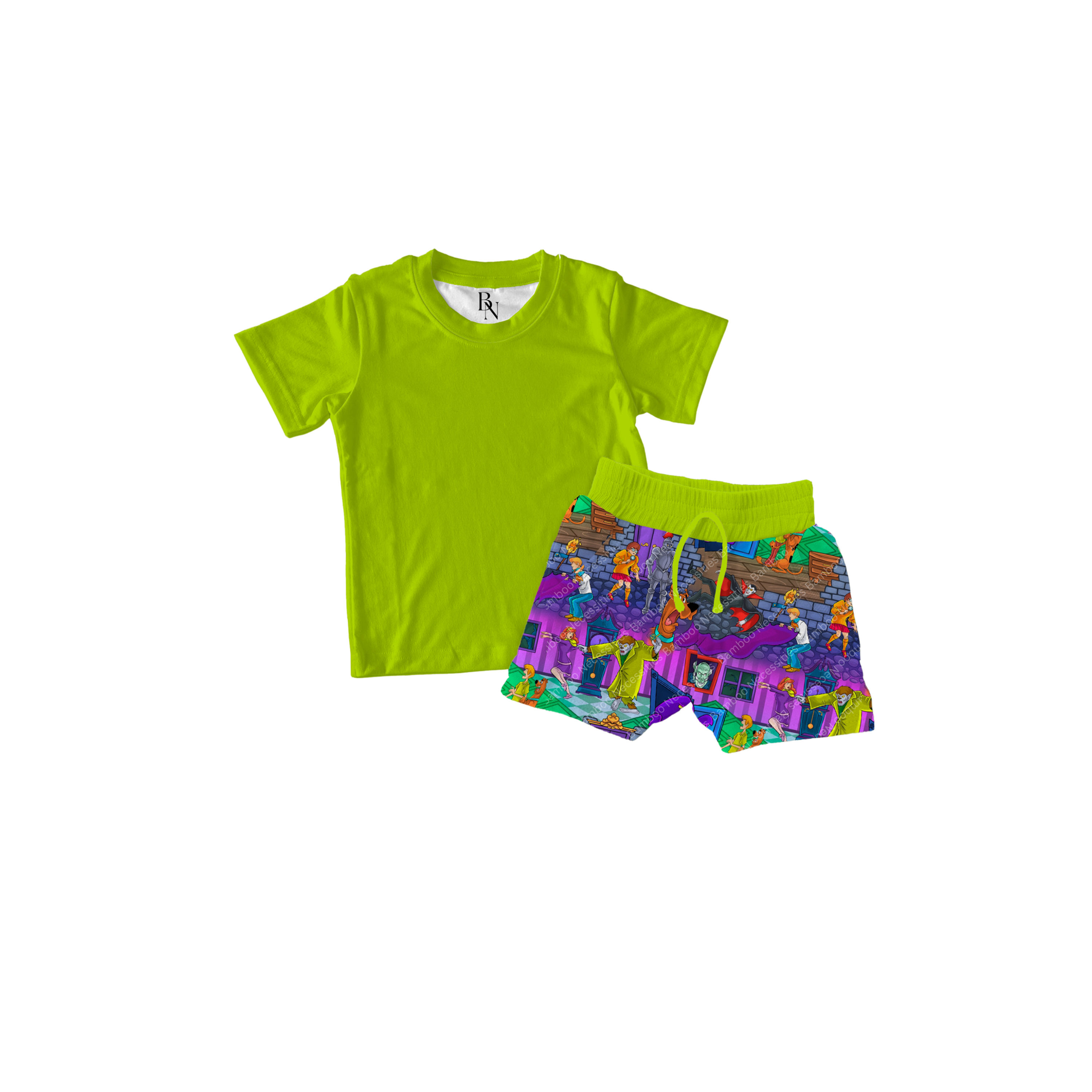 Ruh-Roh Manor (Youth) Short Sleeve Shirt/Shorts