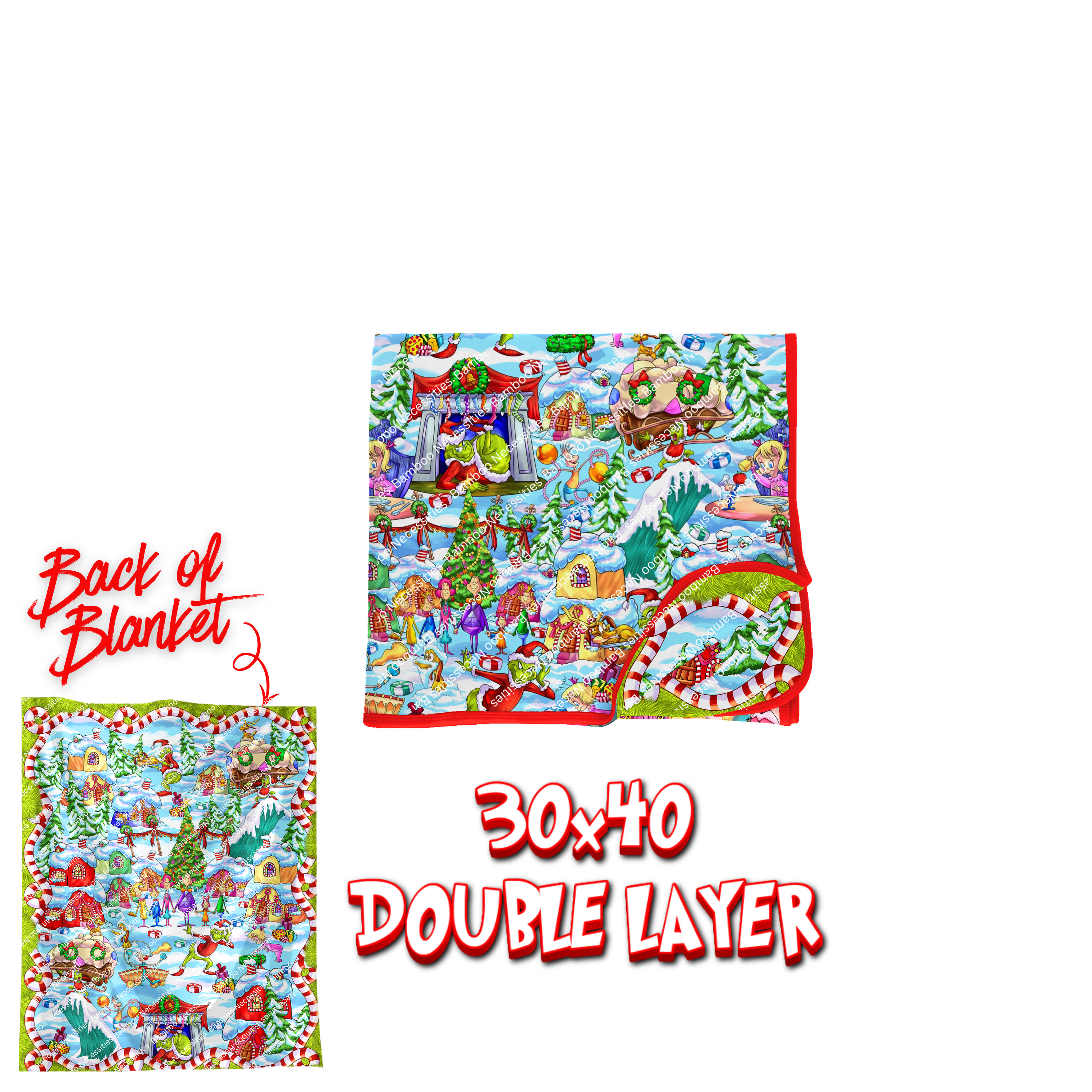  Whoville Hoobie Whatty 30x40 Cuddle Me Blanket 