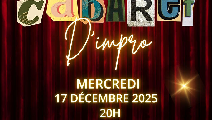 Un enchaînement haut en couleur d’exercices, de défis et de jeux scéniques entièrement improvisés ! Les comédiens en herbe improvisent histoires, personnages et folies du moment dans un rythme cabaret fun et surprenant.
