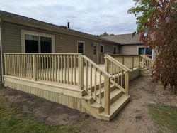 Treated Wood Deck 1