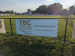 TBC Decks Banner at Rod Park in Dundee