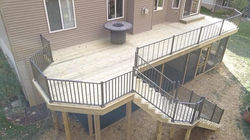 Treated Decking with Westbury Railings