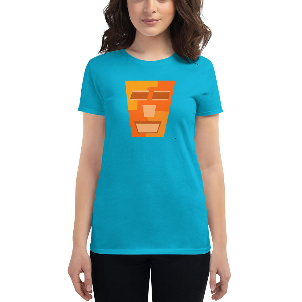 Thumbnail: Orange Tripod Women's Short Sleeve T-shirt