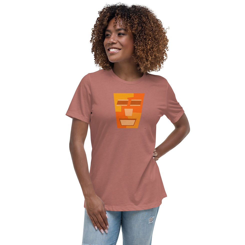 Thumbnail: Orange Tripod Women's Relaxed T-Shirt