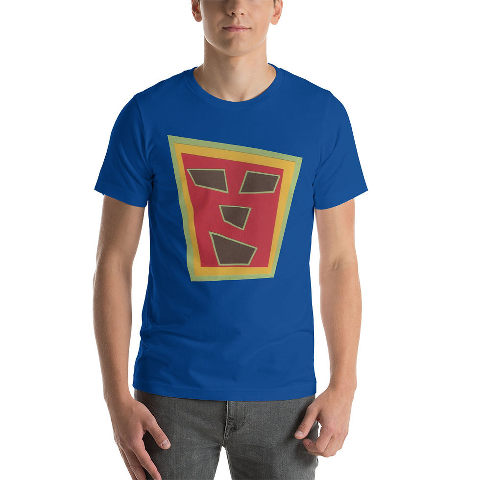 Thumbnail: Blue Aliens Invader Men's Graphic T-Shirt