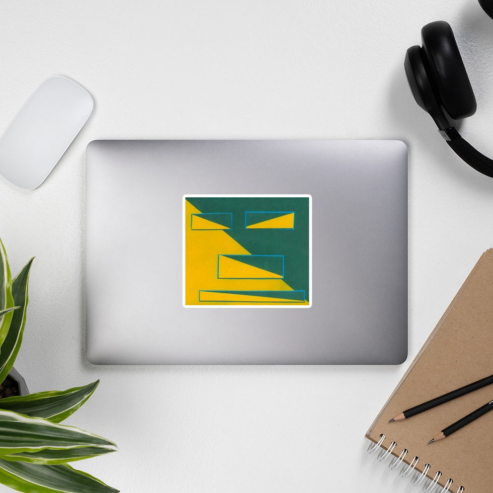Thumbnail: On Computer "Half Squared" Bubble-Free Design Stickers
