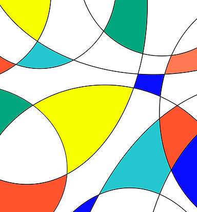 Abstract illustration for the message: Together we flourish