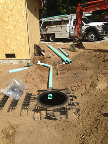 Graviy septic intallation