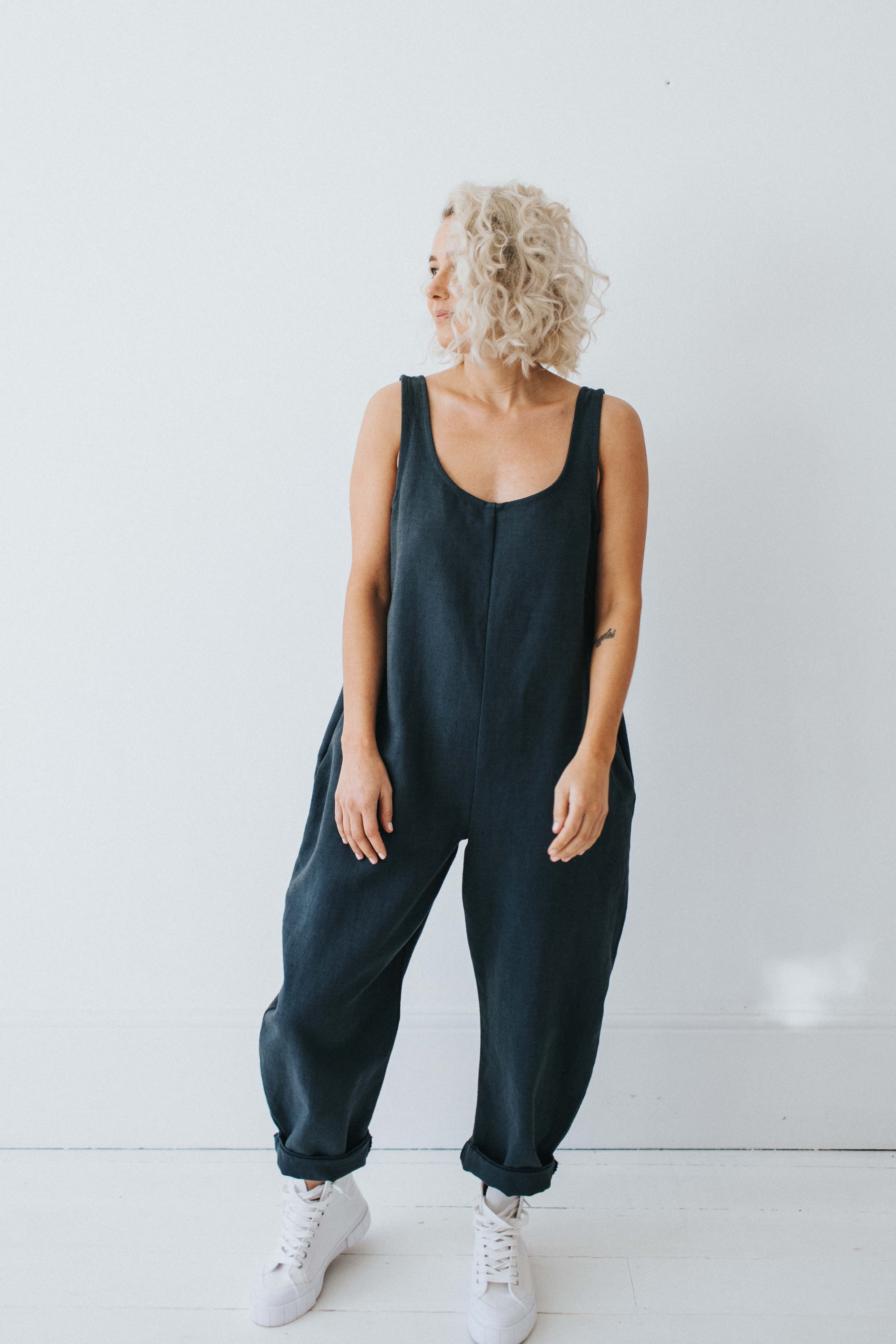 The Cocoon Jumpsuit - Blueberry (Archive Sale)