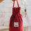 Thumbnail: The Dumpling Bag - Crimson Cord (Made to Order)