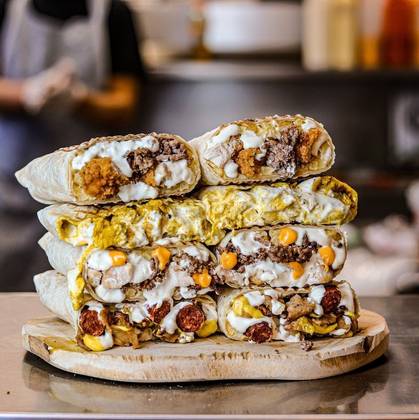 Arranged Food and Objects