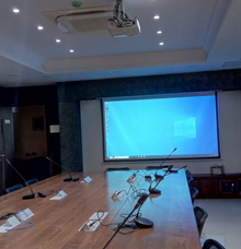 Conference room or board room of GNIMS