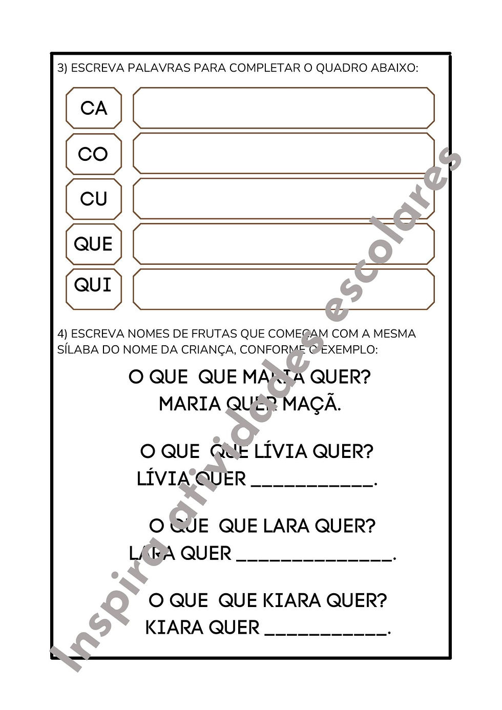 Parlenda Q ou C? Cacá quer Caqui