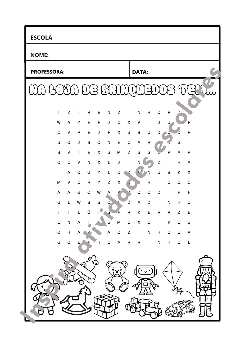 Miniatura: Caça Palavras - Onde é que tem?