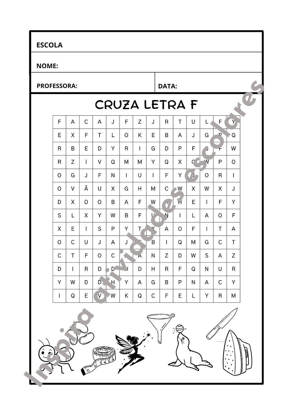 Miniatura: Caça Palavras de F
