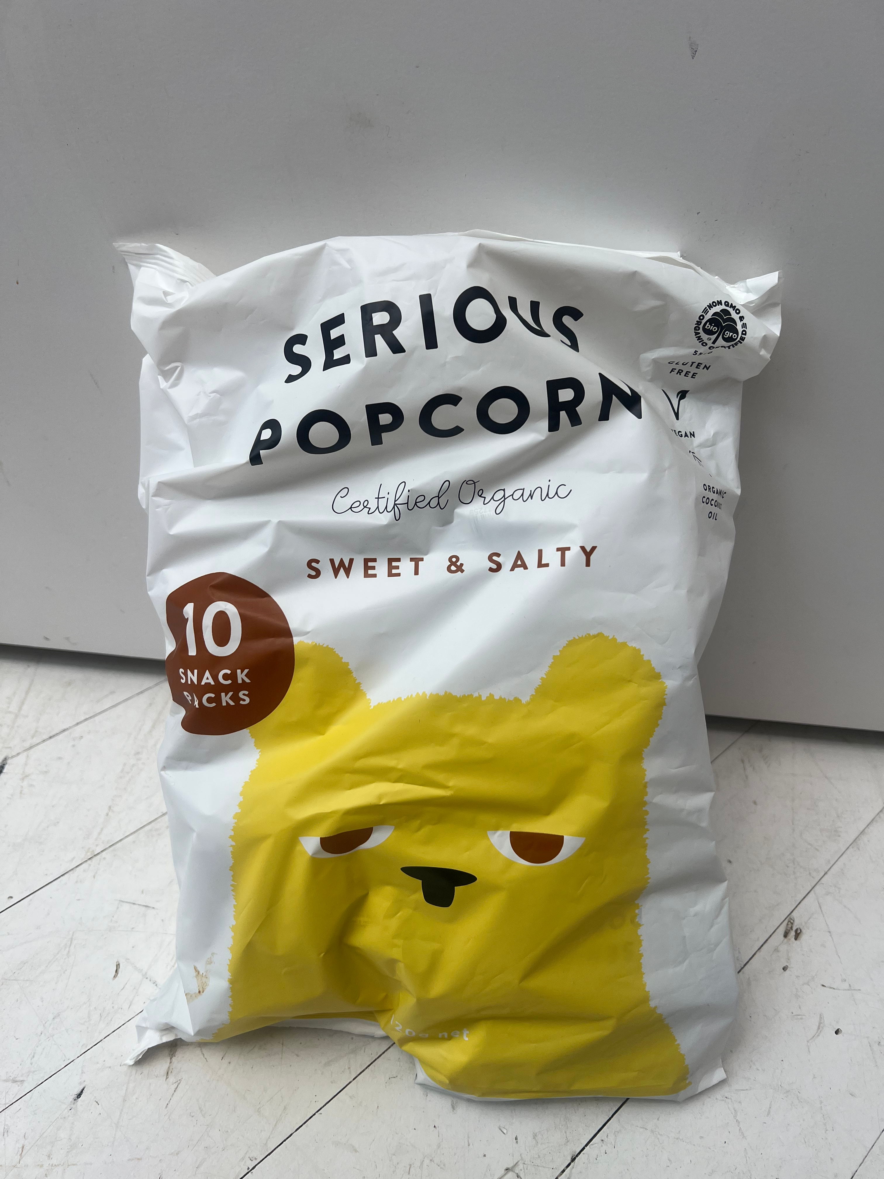 Serious Popcorn Organic Sweet & Salty Popcorn 10 x 12g