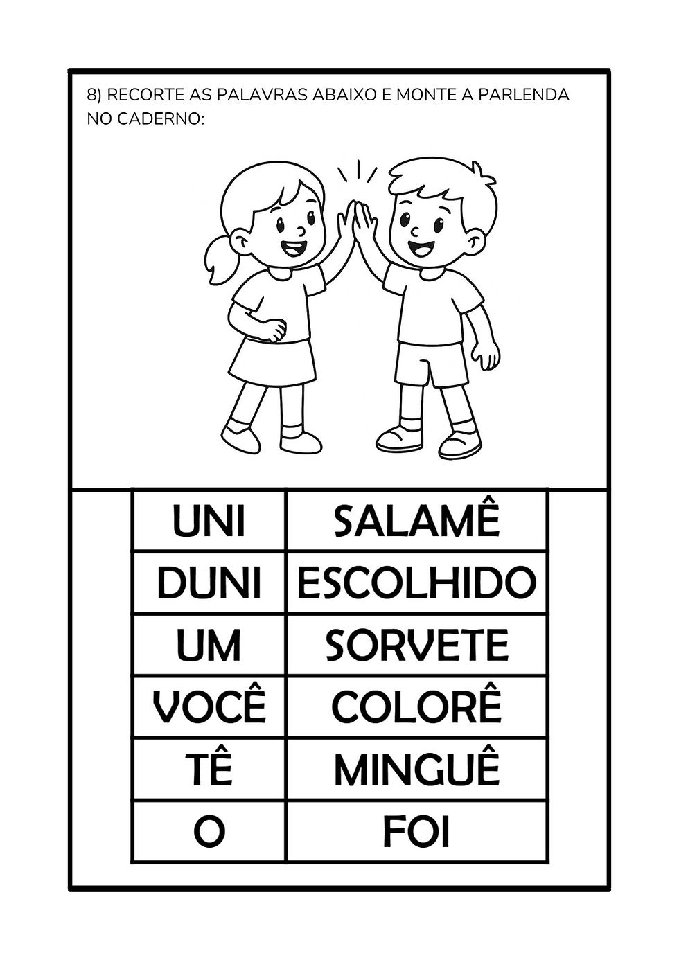Miniatura: Apostila de Alfabetização com Parlendas
