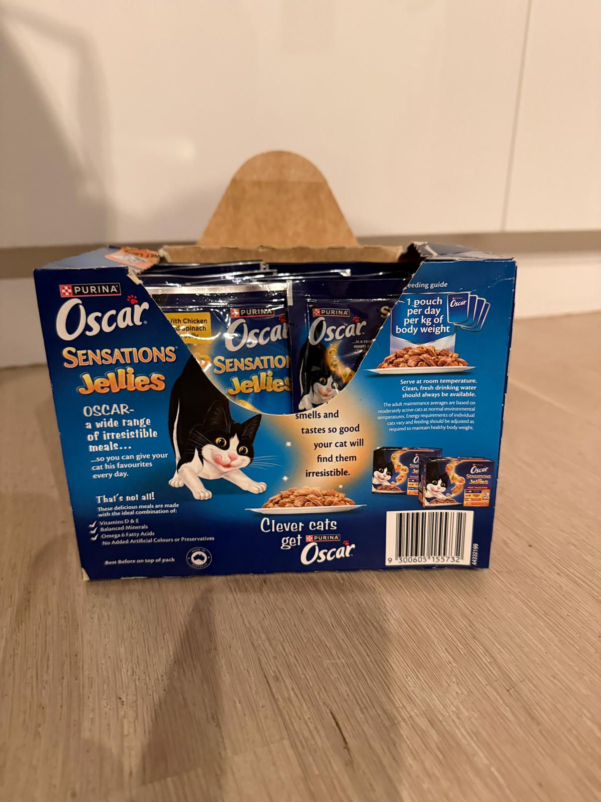Purina Oscar Sensations Jellies Favourites Menu Wet Cat Food 12 x 85g