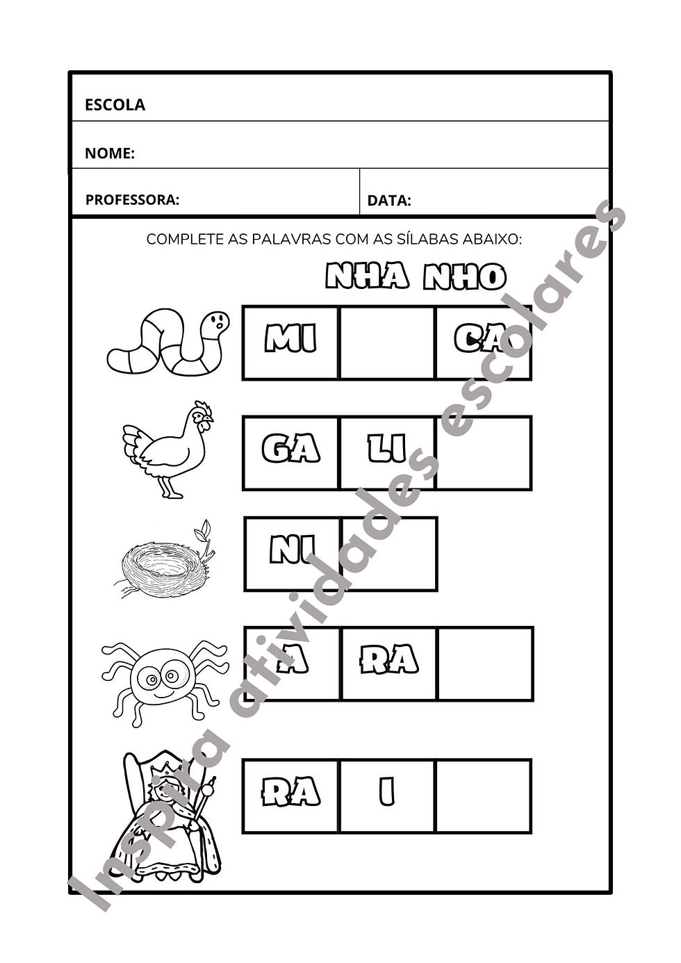 Miniatura: Dificuldades ortográficas 1º ano NH