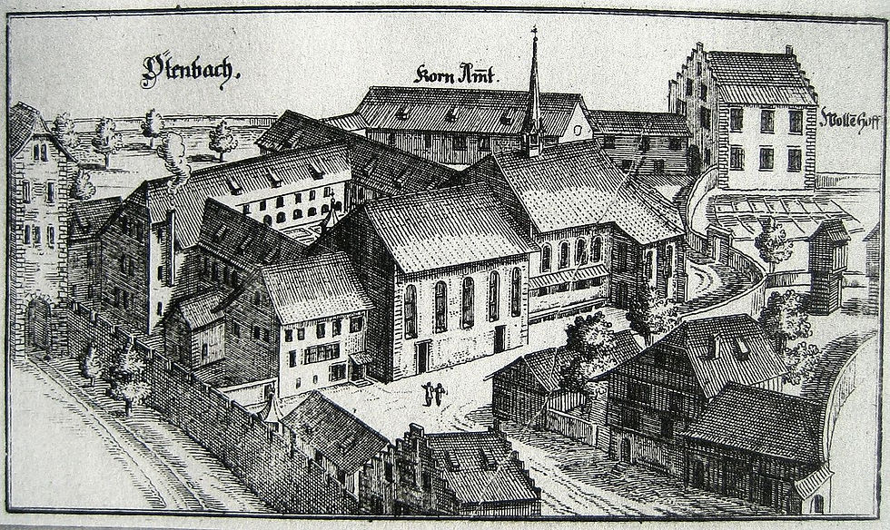 The Oetenbach Convent represented in a drawing