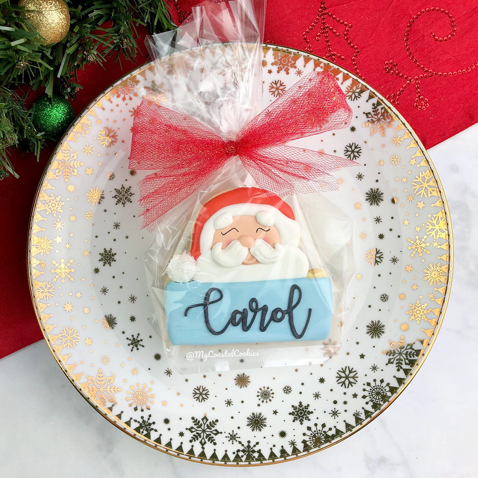 Personalized Santa Cookie