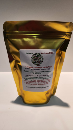Organic Cleaver Herbal Tea | Golden Moringa