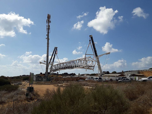 שינוע והנפת גשר "השמורות" נתניה