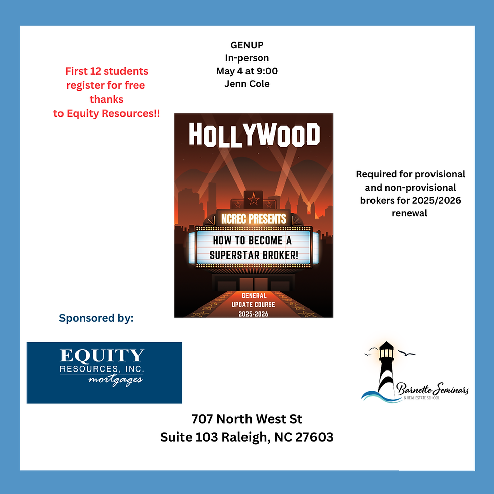 GENUP In-Person May 4 in Raleigh - Equity Resources