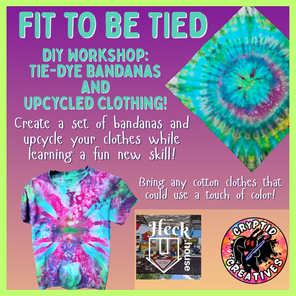 6pm Fit to be Tied: Upcycled Clothing using Tie-Dye with Caity