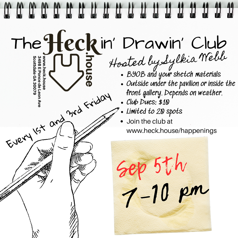 Sep 5th The Heckin' Drawin' Club