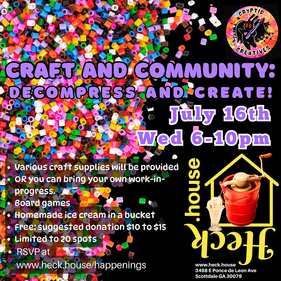 Craft and Community: Decompress and Create!