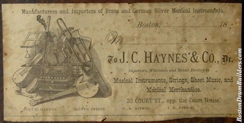 ca. 1880 J. C. Haynes & Co. Drum Label