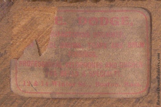 Early F. E. Dodge Co. Drum Label