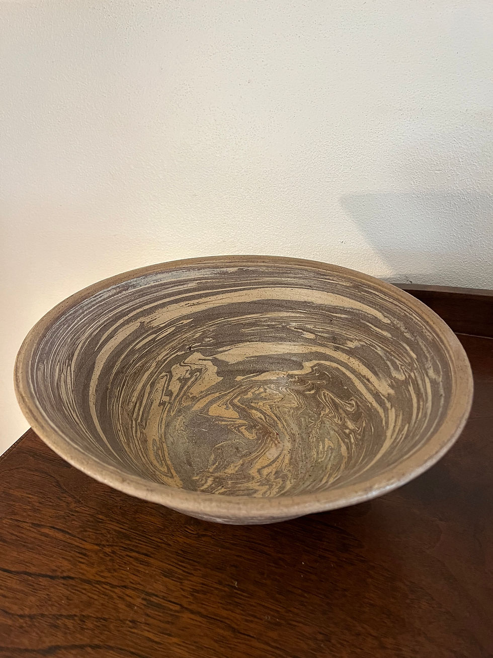 Thumbnail: Large Marbled Wild Clay Bowl 