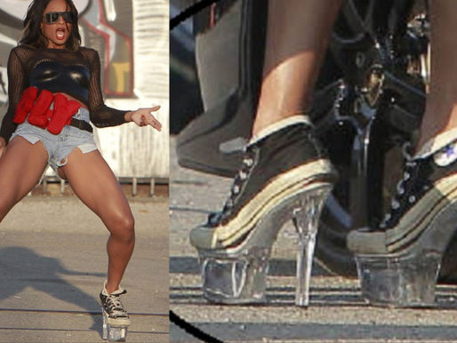 Ciara - Stripper Heel Chuck Taylors