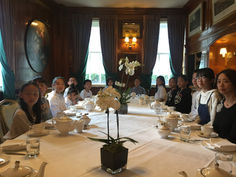 london etiquette courses at the Chesterfield hotel with a group of Chinese children